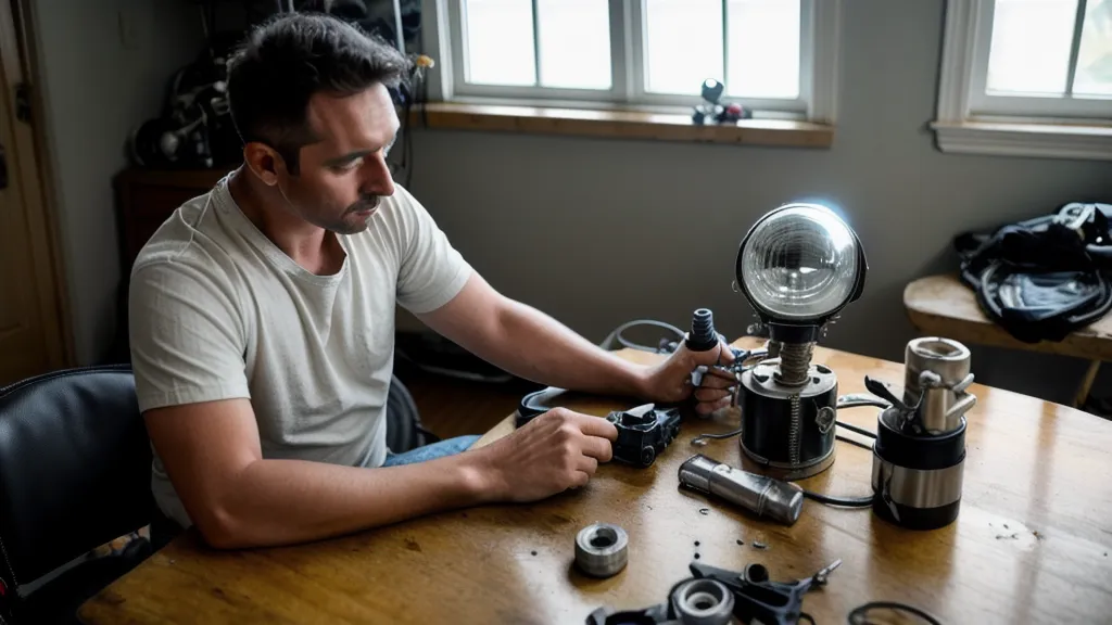 Cómo reparar el faro delantero de una moto que dejó de prender